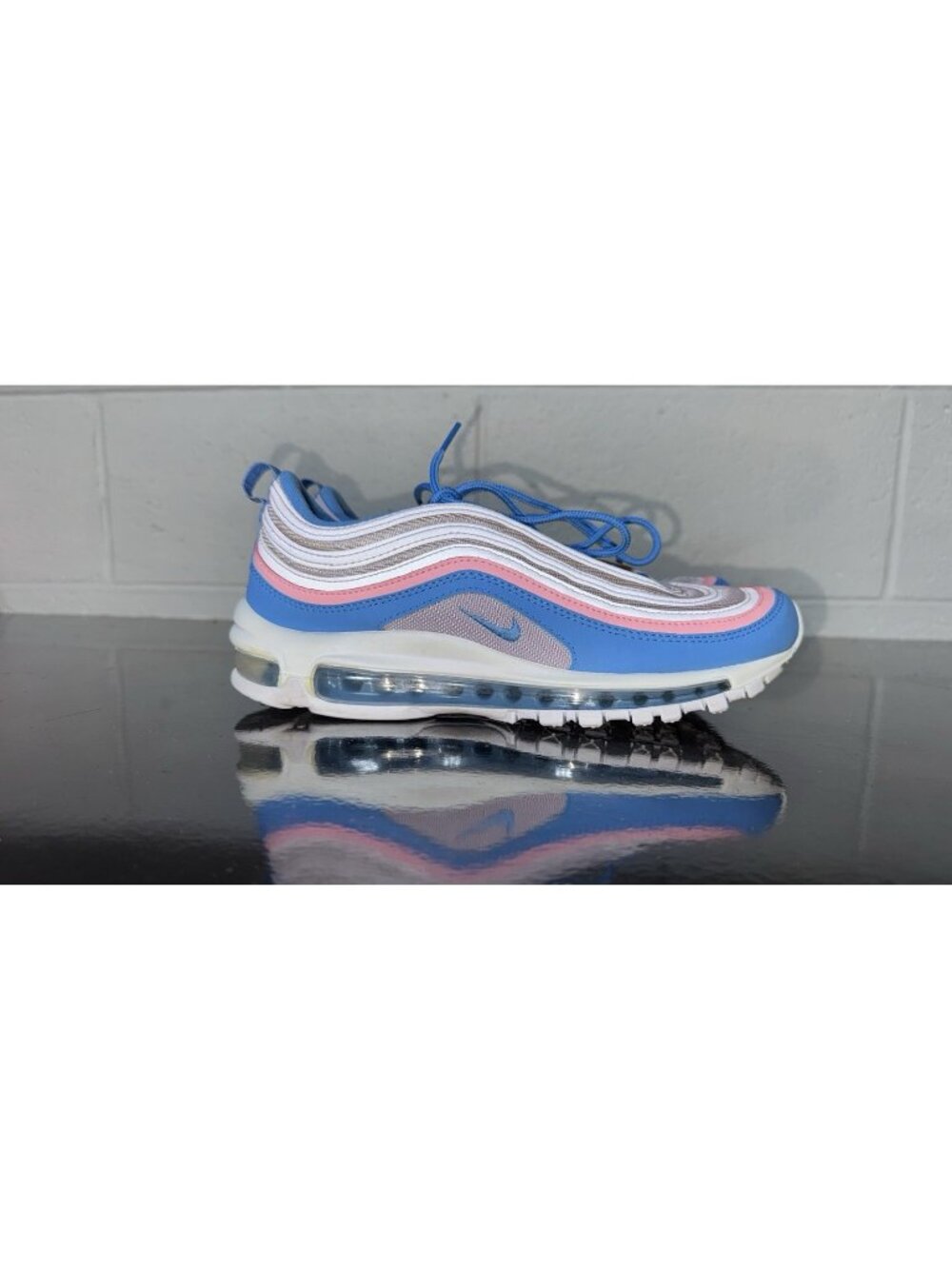 Nike Air Max 97 By You Womens Athletic Shoes Sneakers Size 9 Blue Pink White